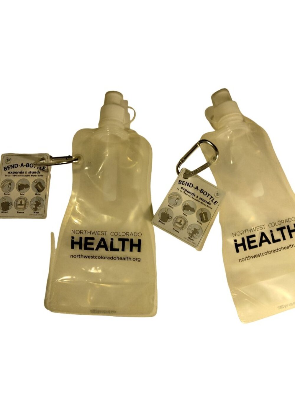 Bend a Bottle Reusable Water Canteen Expands Stands 16 oz NW Colorado Health